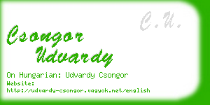 csongor udvardy business card